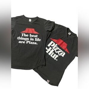 Pizza Hut Employee Work Graphic T-Shirt Grey Size Women’s Medium Lot of 2